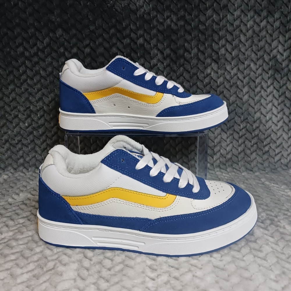 Vans Estazzo Low Sample Skate‎ Sneaker Blue White Men's Size 6.5